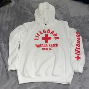 White Lifeguard Hoodie